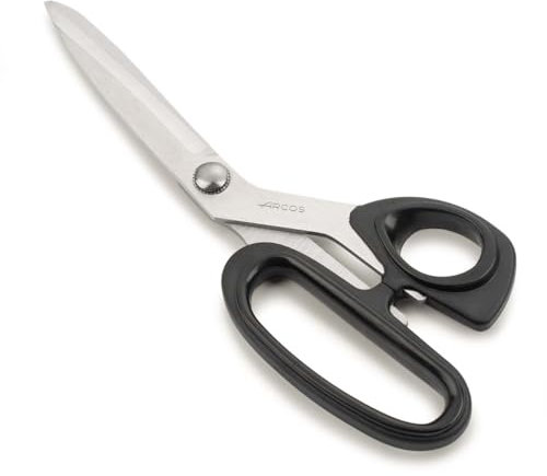 Arcos Séries Prochef - Ciseaux de Cuisine - Lame Acier Inoxydable 210 mm - Manche Polypropylène Couleur Noir
