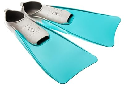 Mad Wave Swim Fins - Long Blade (34-35 Turquoise)