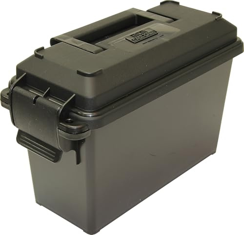 MTM Ammo Can 30 Cal Tall (Black) - 5” x 11.3” x 7.2” - Military/Rugged Storage Box
