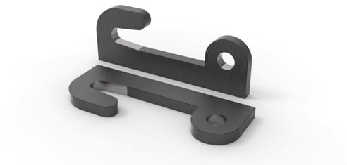 Joma-Tech | Koppelhaken kompatibel mit Kramer groß | 40x40x280mm | S355 Stahl | 1 Paar (2 Stück)