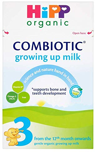 Hipp Organic 3 from The 12th Month Onwards Growing Up Milk 600g (Pack of 2)