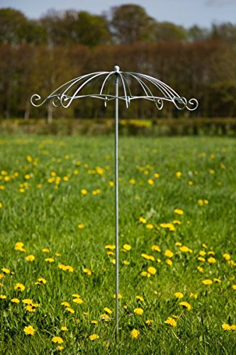 KUHEIGA Rankschirm Verzinkt 72cm x 136cm Rankstab Schirm Rosenschirm Rankhilfe