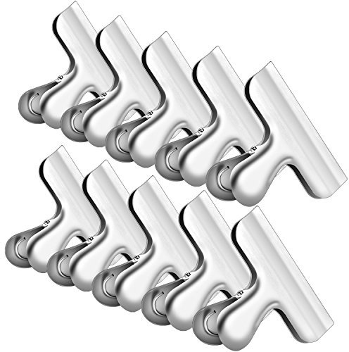 10PCS 3 Inch Chip Clips, Snap Food Bag Paper Clamps for Kitchen Office