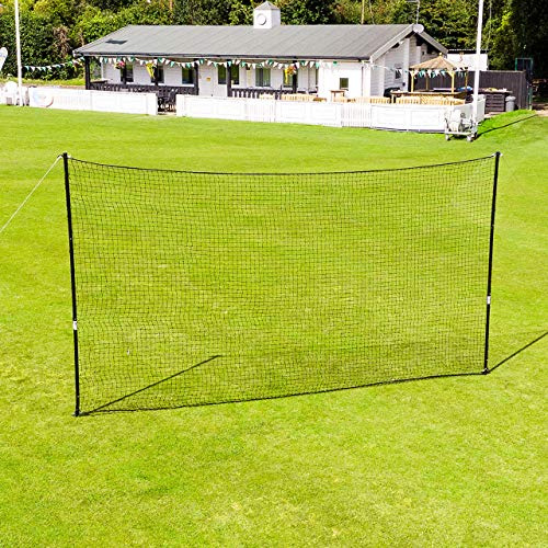 FORTRESS Cricket Kasta ner nät - 9ft hög bärbar nät & stålstänger Svart 13ft (2 Poles)