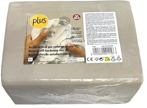 Sio2 Plus Ton, selbsthärtend, 5 kg, Weiß