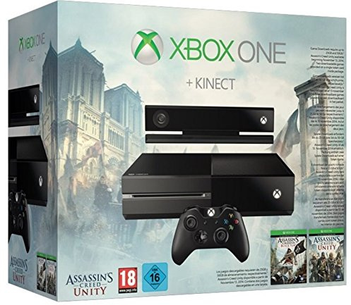 Xbox One Konsole + Kinect inkl. Assassin's Creed Unity und Black Flag (DLC)