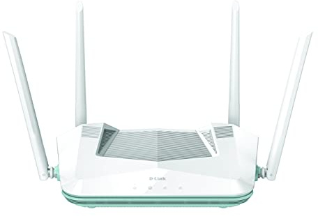 Router D-Link R32 Eagle Pro AI AX3200, Wi-Fi 6 3200 Mbps, WiFi Mesh Inteligente, Optimizador tráfico, Roaming, Puertos Gigabit, Control Parental Desde App, WPA3, Control Voz Alexa/Google