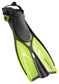 SCUBAPRO Dolphin Kids Kinderflosse verstellbar mit Fersenband, Farbe:grün, Größe:L/XL