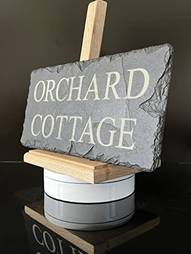 House sign personalised slate plaque 30cm x 15cm. Option of double sided and hanging. Including Fixings, Custom preview and Proof available.