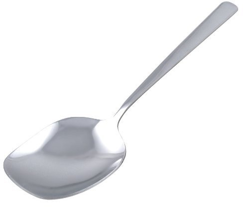 Town 22806-8-1/4 Solid Stainless Steel Serving Spoon