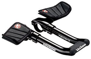 FSA Vision Team Mini TT Clip-On UCI Legal Bicycle Aero Handlebar - 31.8mm x 170mm - 670-2829