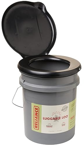 Reliance - Seau toilette - Luggable Loo - 19 ltr - Noir/Gris