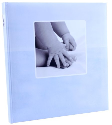 Goldbuch 15120 Babyalbum Babyfeet blau, 60 weisse Seiten 30x