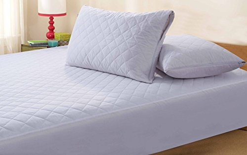 Highliving Zipped Quilted Pillow Protector Anti Allergy - 4Pack