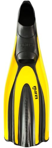 Mares Avanti Superchannel FF, Pinne da Immersione Scarpetta Chiusa Compatta e per i Viaggi, Adulto, Giallo, 40