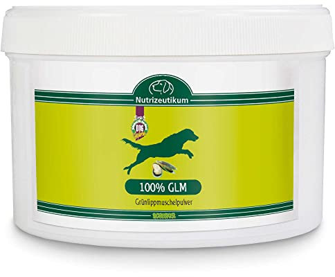 Schecker 100 % GLM Poudre de moule à lèvres vertes 250 g moulue séchée Pernea canaliculus pour les articulations des chiens Poudre articulaire pour chiens