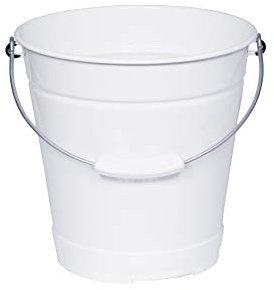 Riess, 0360-033 Wassereimer, Putzeimer, mit Henkel, Classic Weiss, Durchmesser 28 cm, Inhalt 10 Liter Höhe 28,4 cm, Emaille, weiß