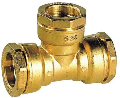 Sferaco - TE 90 égal en Laiton - Pour Raccordement Polyéthylène - Diamètre 20 Millimètres'