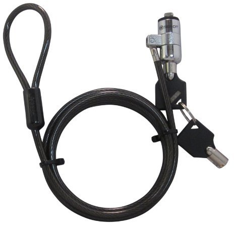 Sendt Black Notebook/Laptop Keyed Lock Security Cable