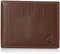 Timberland Men's Leather Wallet with Attached Flip Pocket Travel Accessory-Bi-Fold, Brown (Blix), One Size