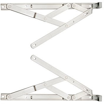 Pair of 13mm x 12 inch Side Hung Window Stays/Friction Hinges - Designed to Stay Open in Any Position Due to Friction, for uPVC or Aluminium profiled Windows (310mm).