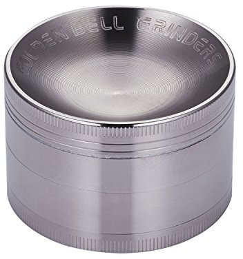 [Grinder Garanzia a Vita] LIHAO 2.36(6cm) Spezie Erbe Grinder Concavo in 4 Pezzi Tritino in Metallo - Nickel nero