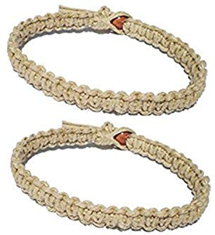 LUOS Natural Hemp Surfer Hawaiian Style Bracelet - Handmade