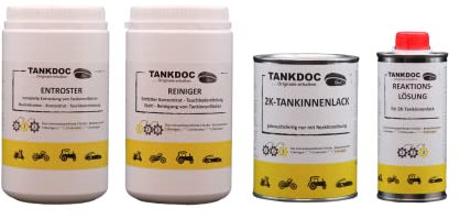 Tankdoc Tanksanierung Box 4-teilig für 45 Liter Tank Farbe lichtgrau (Box 45 lichtgrau)