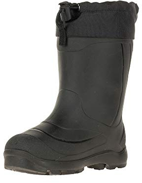 Kamik Snobuster 1 Kids’ Snow Boots, Waterproof, Thermal Liner & Adjustable Snow Collar, Black - 2 Little Kid