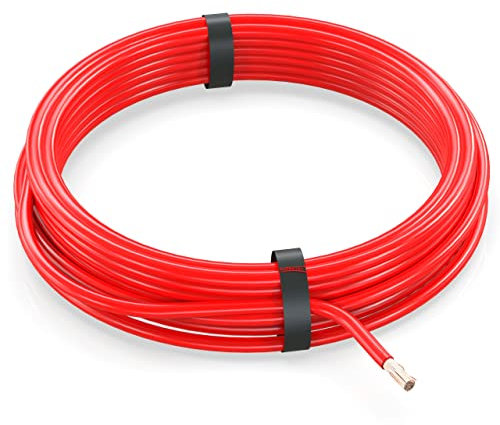 AUPROTEC 5m Fahrzeugleitung 2,5 mm² FLRY-B Auto Kabel als Ring Farbe rot