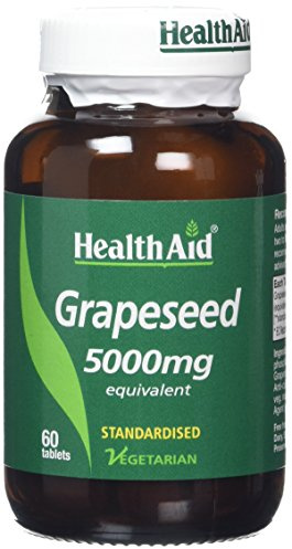 HealthAid Grapeseed Extract 5000mg 60 Vegetarian Tablets