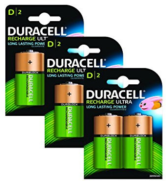 Duracell Baterías Recargables tamaño Ultra D, Paquete de 6