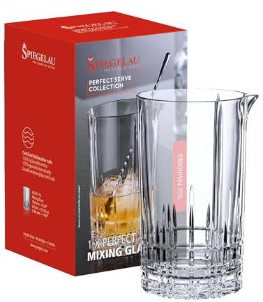 Spiegelau Rührglas Cocktail 630 ml, Perfect Serve, 4500152, Mixing Glass aus Kristallglas, spülmaschinenfest
