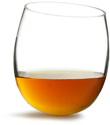 bar@drinkstuff Coffret de 2 verres à whisky à bascule 300 ml , en verre de qualité supérieur