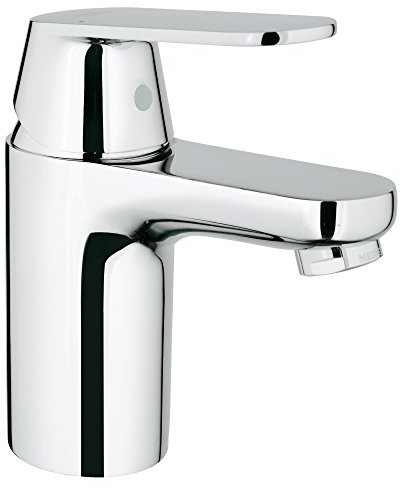 Grohe 3287700A Eurosmart Cosmopolitan S-Size Single-Handle Single-Hole Bathroom Faucet Without Pop Up - 1.2 GPM, Starlight Chrome