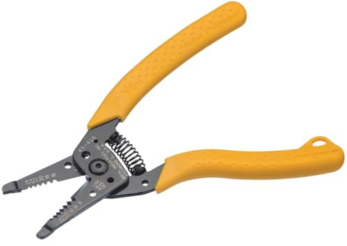 IDEAL Electrical 45-416 Premium Reflex T-6 Stripper - 14-26 AWG, Wire Stripper with Thumb Rest, Plier Nose, Slide Lock, Textured Grips