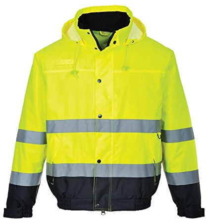 Portwest Cazadora Bicolor De Alta Visibilidad, Tamaño: XXL, Color: Amarillo/Marino, S266YNRXXL