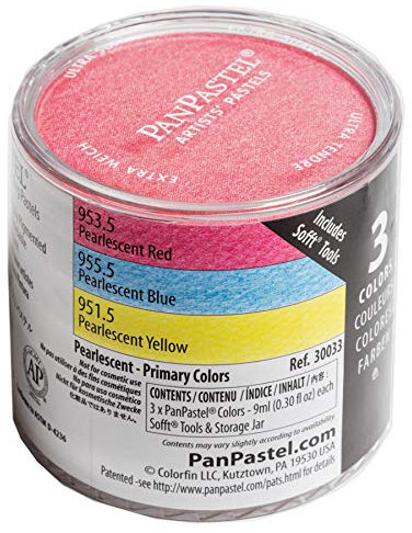 Colorfin Pan Ultra Soft Artist Pastel Set 9ml 3 kg-Pearlescent-Primary