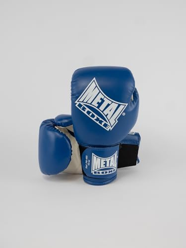METAL BOXE - Guanti da boxe per principianti, 06 oz, blu