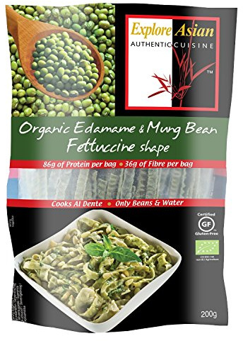 Explore Asian Organic Endamame & Mung Bean Fettucinne 200g (Pack of 3)