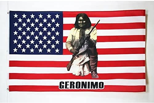 AZ FLAG - Drapeau USA Géronimo - 150x90 cm - Drapeau 100% Polyester Avec Oeillets Métalliques Intégrés - Pavillon 110 g