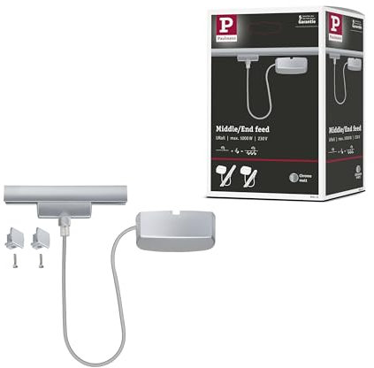 Paulmann 96831 URail Cable infeed 1m max. 1000W Chrome matt Rail System