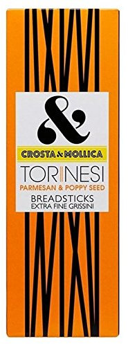 Crosta & Mollica Parmesan Torinesi & Gressins De Graines De Pavot 120G - Paquet de 2