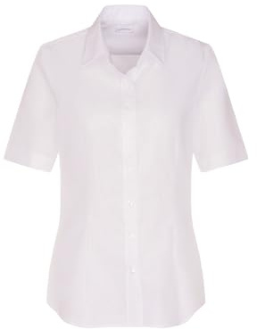 Seidensticker dam Skjortblus Kortärmad Modern Fit Uni Strykfri skjortblus