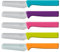 Homexpert 5er Frühstücksmesser-Set Knife bunt, Brötchenmesser-Set, Tafelmesser-Set, Brotzeitmesser Wellenschliff Soft-Griff, exklusiv by Danto®