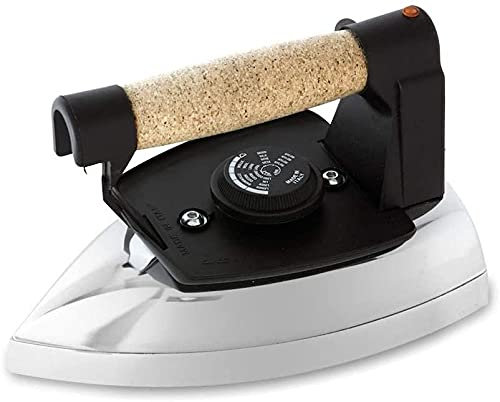 EOLO STIR SAT FR04 FERRO DA STIRO A SECCO PROFESSIONALE 850W PIASTRA SATINATA MANICO IN SUGHERO