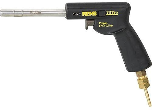 Rems Blitz (Propan, Turbo-Gaslötbrenner, für Kupferrohre die weniger als 35 mm Durchmesser haben, Selbstentzündung) 160010 R