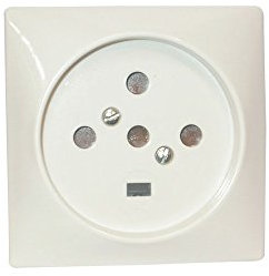 Legrand LEG90138 Steckdose, Unterputzdose, 3 Kontakte mit Schutzleiter und Neutralleiter, 20 A