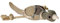 HUNTER CANVAS WILD DUCK Hundespielzeug, Vintage-Style, mit Baumwolle, Quietschspielzeug, Ente, 27 cm