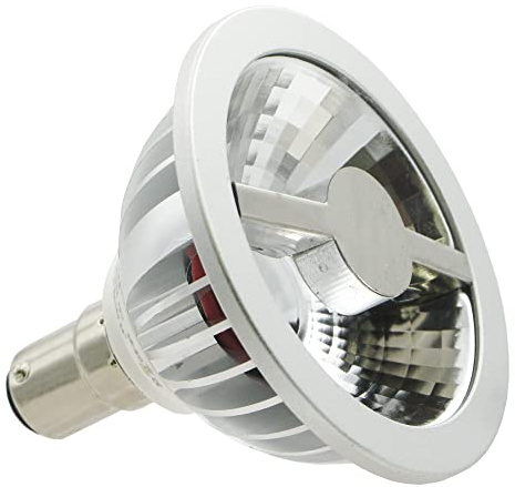 Laes - Lampadina AR LED B15d, 7 W, argento, 70 x 64 mm